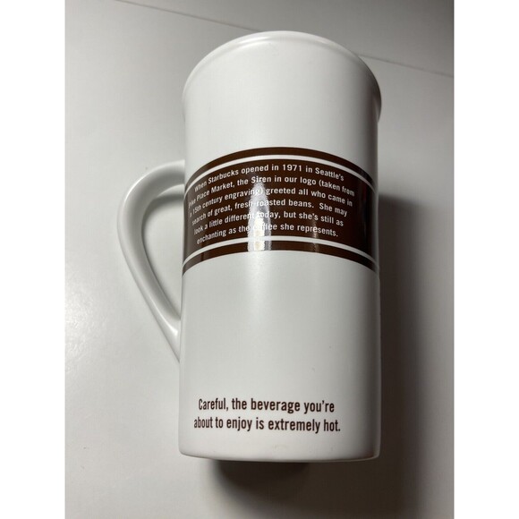 Nice 2008 Large Brown Retro Coffee Cup STARBUCKS Coffee Mug MINTY - Picture 7 of 7